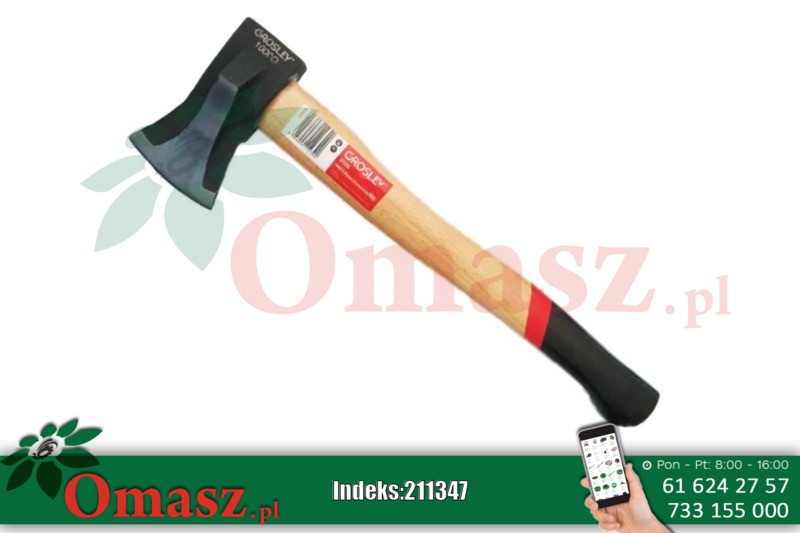Siekiera 1,0kg rozłupiająca z drewnianą rączką
