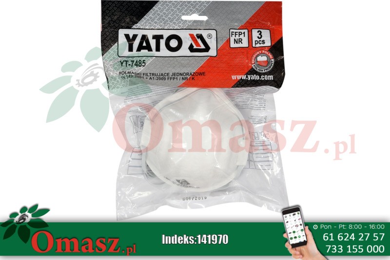 Maski przeciwpyłowe Yato YT-7485