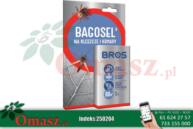 Bagosel 100EC 250ml Oprysk na komary, kleszcze, muchy, meszki