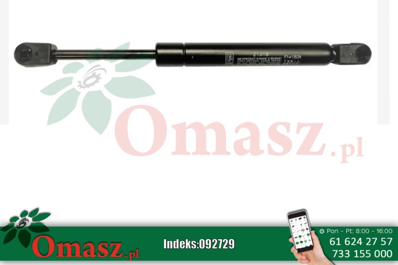 Sprężyna gazowa 21318 Krosno siła 180N długość 256mm skok 76mm