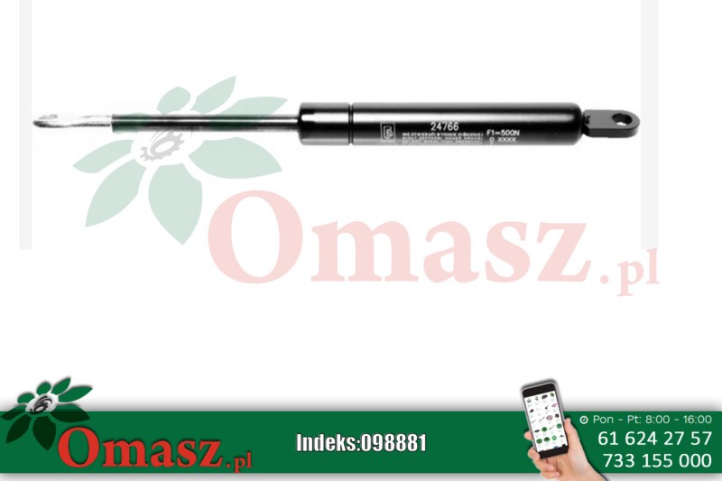 Sprężyna gazowa Krosno 24766 CATERPILLAR 500N 244mm