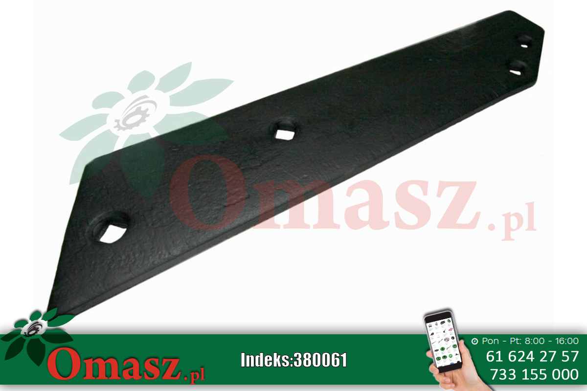 Długa płoza tylna do pługa 2,3 skibowego 1023/02-007/0