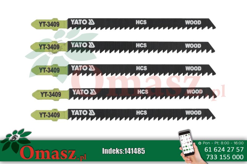 Brzeszczot wyrzynarki typ T 8TPI 5szt. Yato YT-3409
