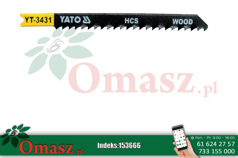 Brzeszczot wyrzynarki do drzewa U 8TPI Yato YT-3431