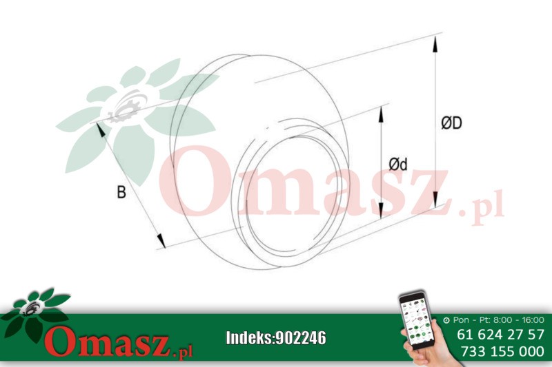 Kula łącznika centralnego 25/50 TL950254GP