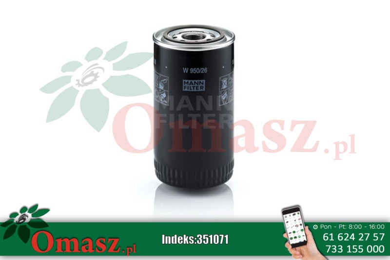 Filtr oleju W950/26