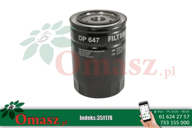 Filtr oleju OP647