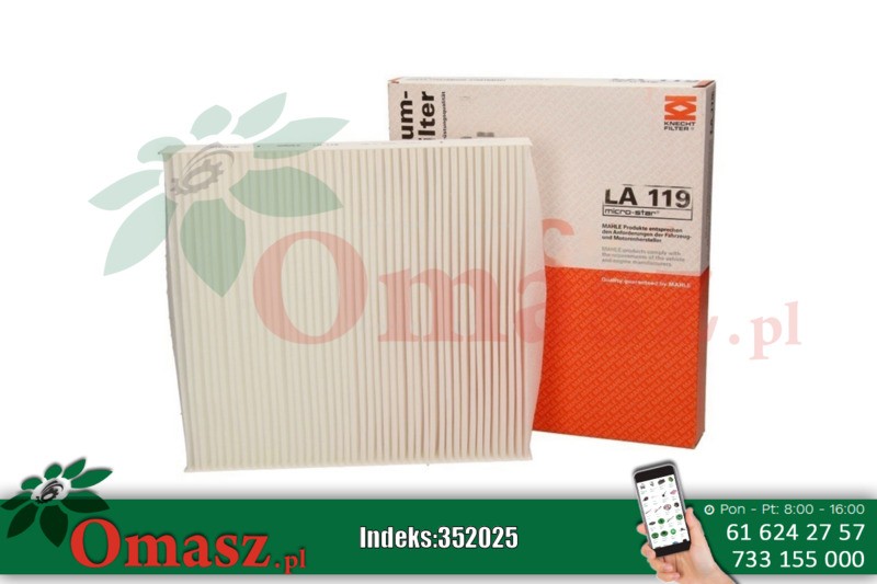 Filtr kabinowy LA119