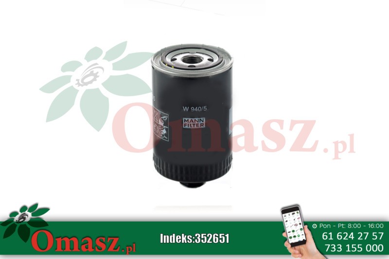 Filtr oleju W940/5