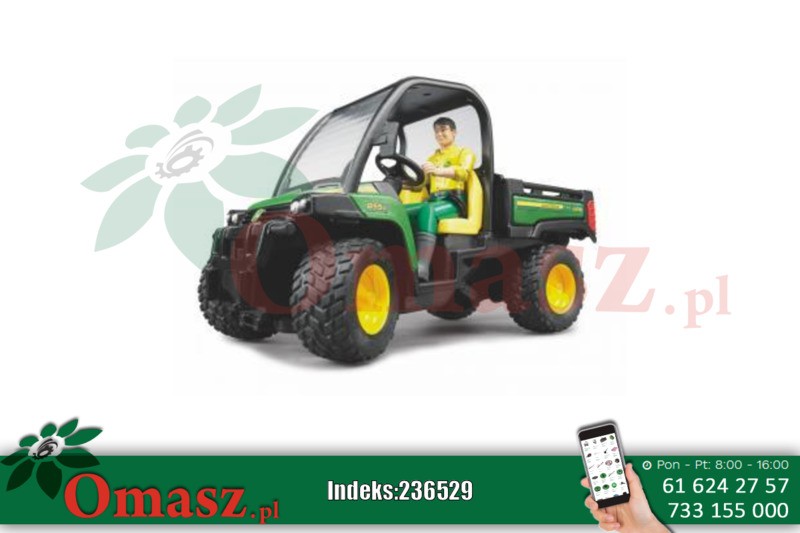 Wywrotka John Deere Gator 855D z kierowcą