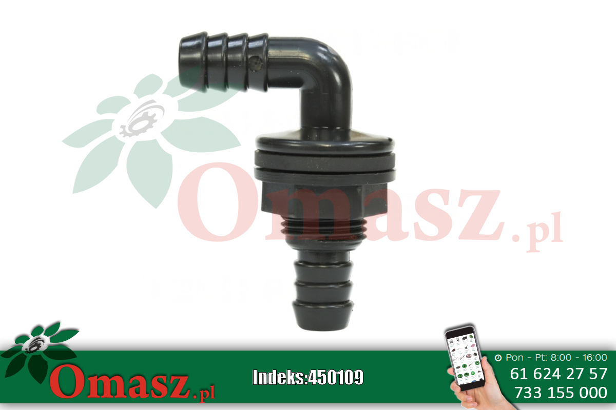 Króciec wskaźnika wodowskazu fi12.5mm OP02-007