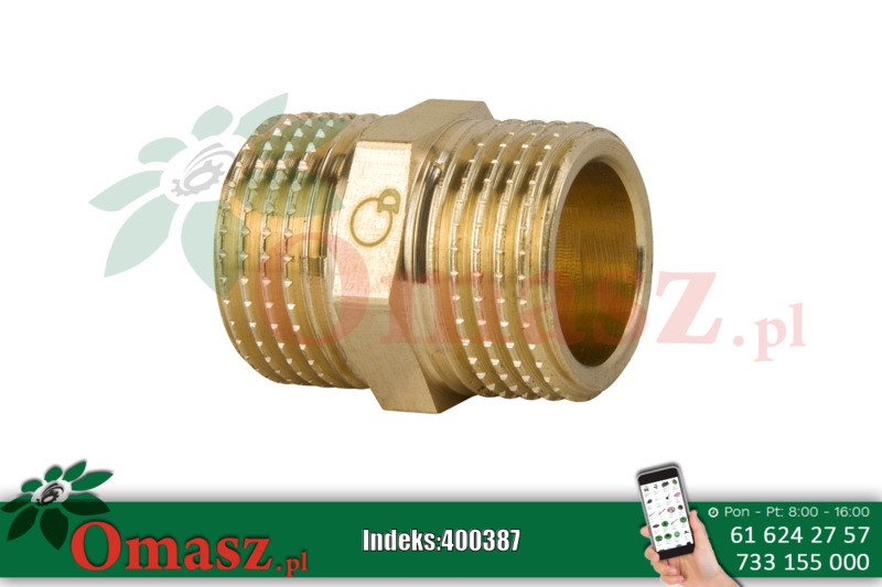 Nypel 3/4' mosiężny