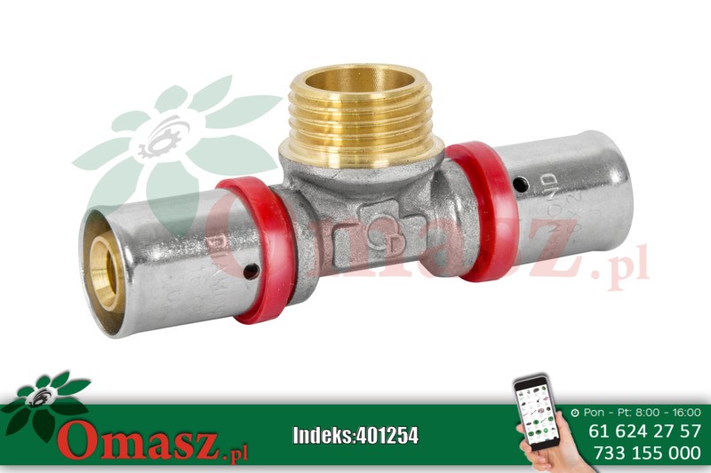 Złączka zaciskowa PEX 1/2*16*16 trójnik