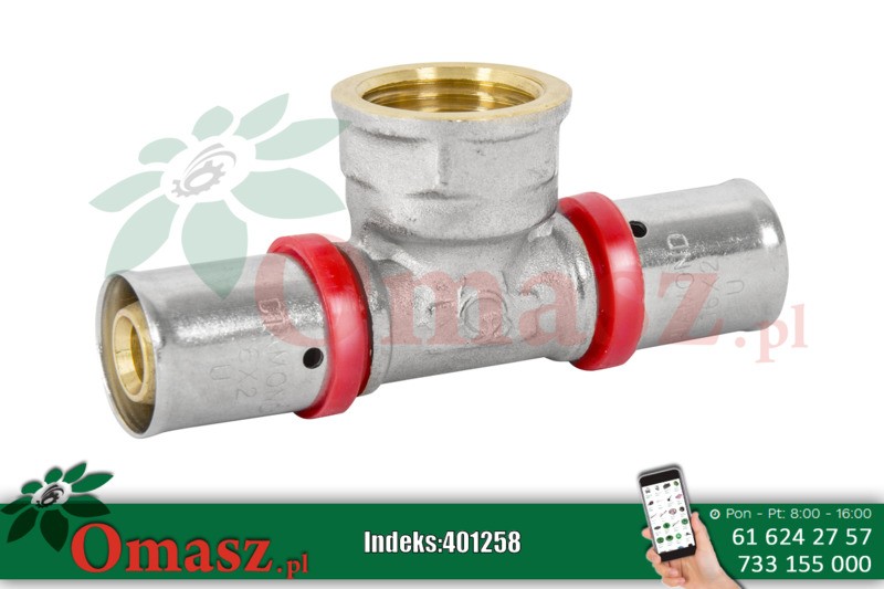 Złączka zaciskowa PEX 1/2*20*20 trójnik TD