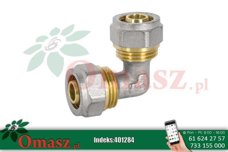 Złączka skręcana PEX 20*20 kolanko 2
