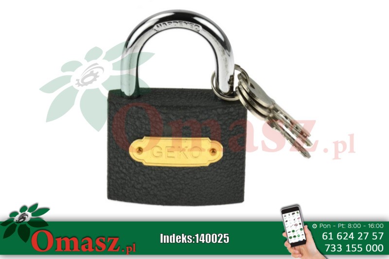 Kłódka 60mm żeliwna hartowana G01313