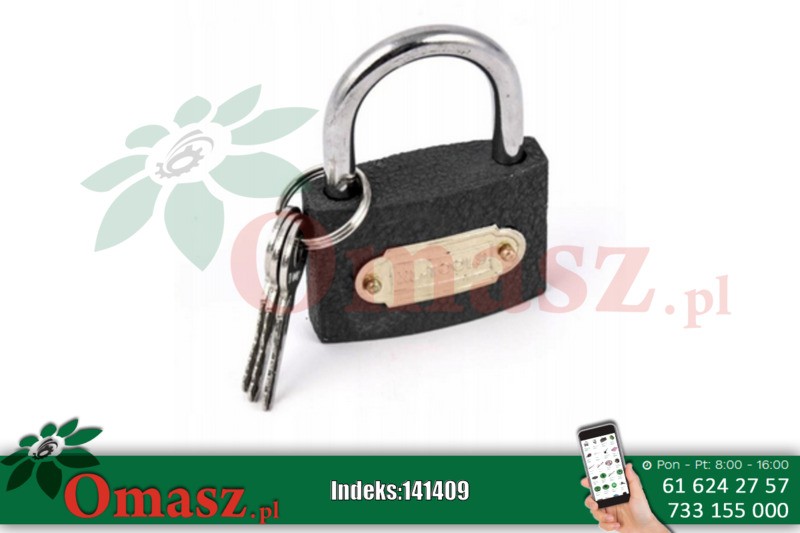 Kłódka 75mm żeliwna hartowana KZT75N