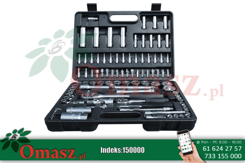 Komplet kluczy nasadowych 1/2', 1/4' zestaw 94szt. MN-57-310