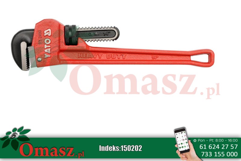 Klucz nastawny do rur 900mm Yato YT-2493