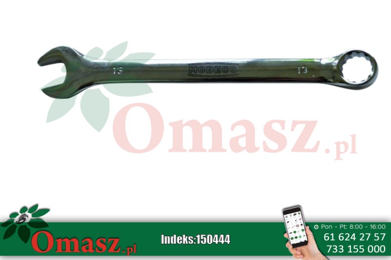 Klucz płasko-oczkowy 8 mm Cr-V flash MN-51-608