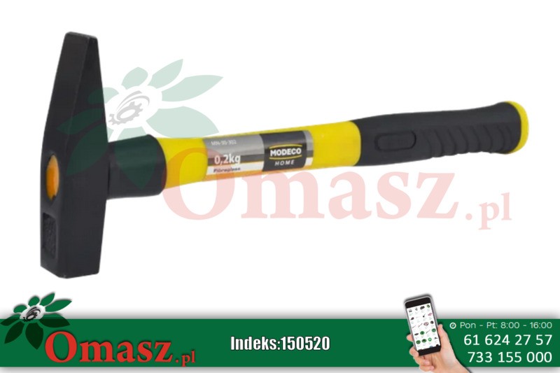 Młotek ślusarski 0,8kg fibreglass MN-30-308