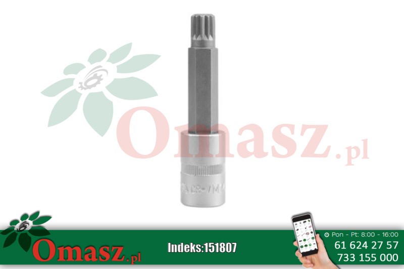 Klucz trzpieniowy Spline 1/2' M6 L100 mm Yato YT-0451