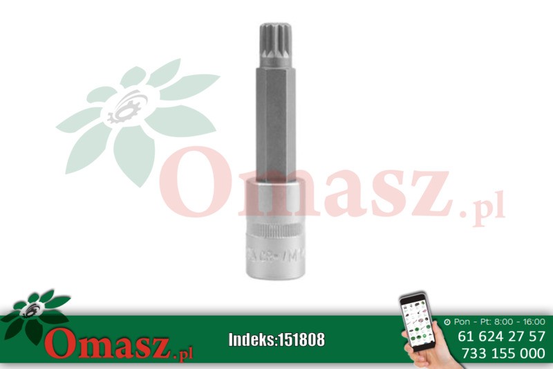 Klucz trzpieniowy Spline 1/2' M8 L100 mm Yato YT-0452