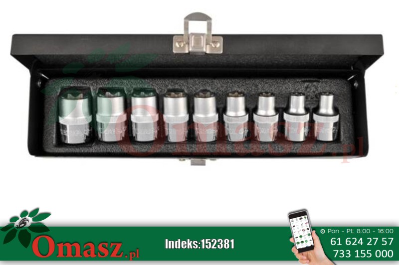 Klucze nasadowe TORX E10-E24 YATO YT-0521