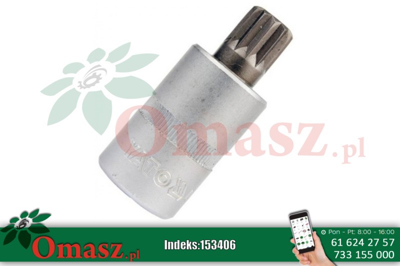 Klucz trzpieniowy 1/2'' spline M6 długość 50 mm YT-7733