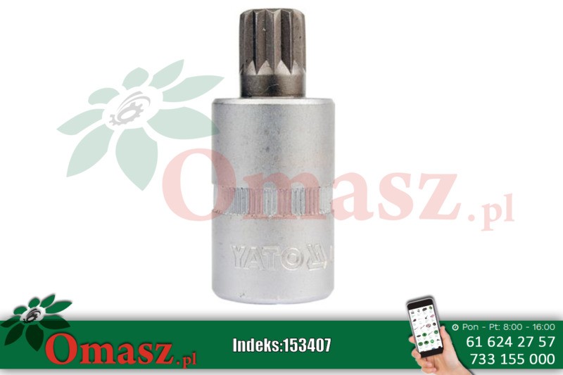 Klucz trzpieniowy 1/2'' Spline M8 50 mm Yato YT-7734