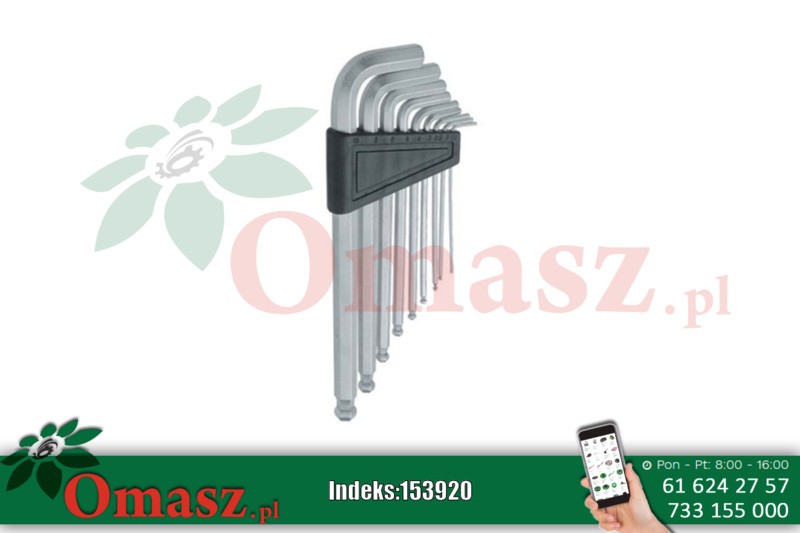 Klucze imbusowe z kulką 1,5-10mm długie MN-54-118 MODECO EXPERT