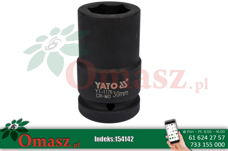 Nasadka 1' 30mm udarowa długa YT-1176