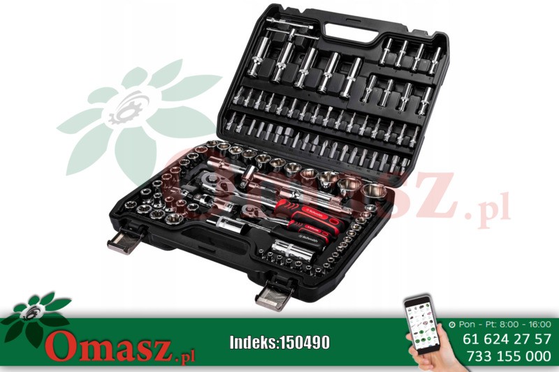 Komplet kluczy nasadowych 108 szt. Schmith SQN2-108