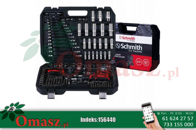 Komplet narzędzi 215szt. Smith SQN-215