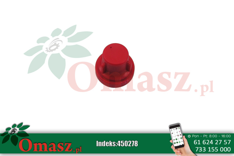 Zawór króćca rozpylaczy 104/087 czerwony