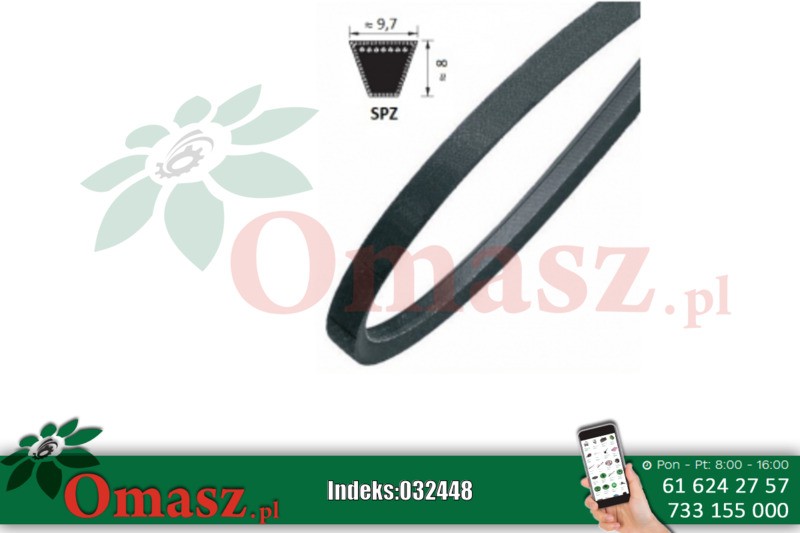 Pas klinowy Optibelt SPZ 10x1362