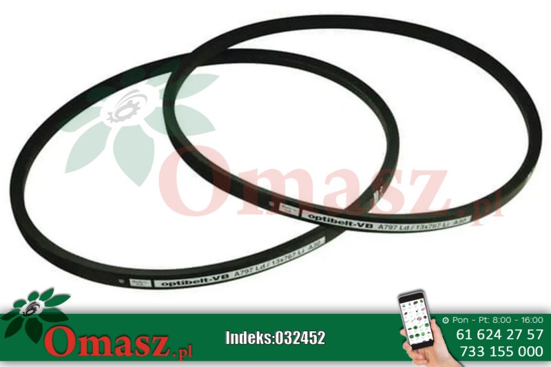 Pas klinowy Optibelt, C79 22x2000 VB222000