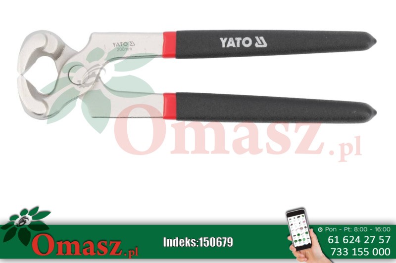 Obcęgi budowlane hartowane 200mm YT-2048 YATO