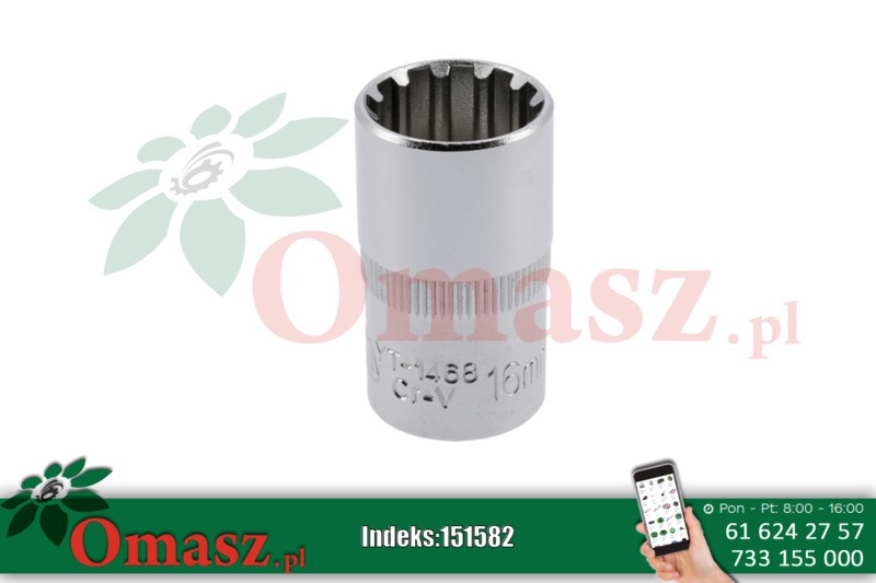 Nasada spline 1/2'' 16mm x 38mm Yato YT-1468