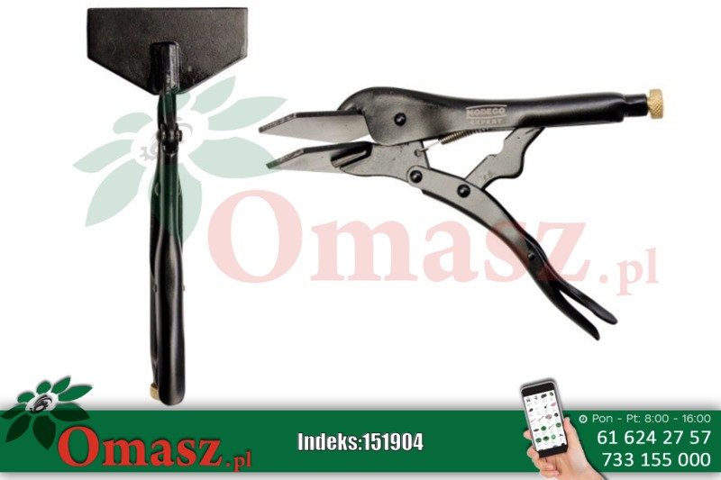 Szczypce zaciskowe morsea 230mm (szczęki szerokie płaskie) Modeco MN-22-018