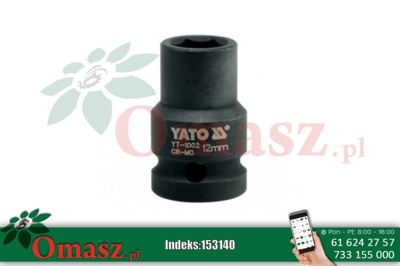 Nasadka udarowa 1/2' 12mm YATO YT-1002