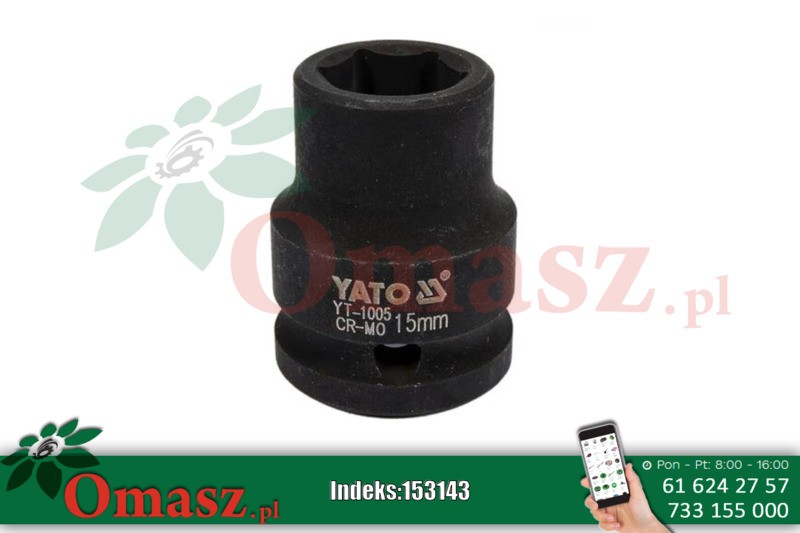 Nasadka udarowa 1/2'' 15mm YT-1005 YATO