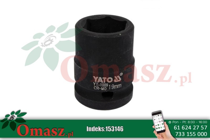 Nasadka udarowa 19 mm krótka 1/2'' YATO YT-1009