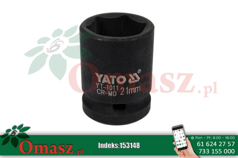 Nasadka udarowa 1/2' 21mm Yato YT-1011
