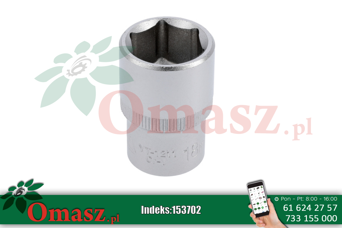 Nasadka sześciokątna 1/2'' 18mm YT-1211 YATO