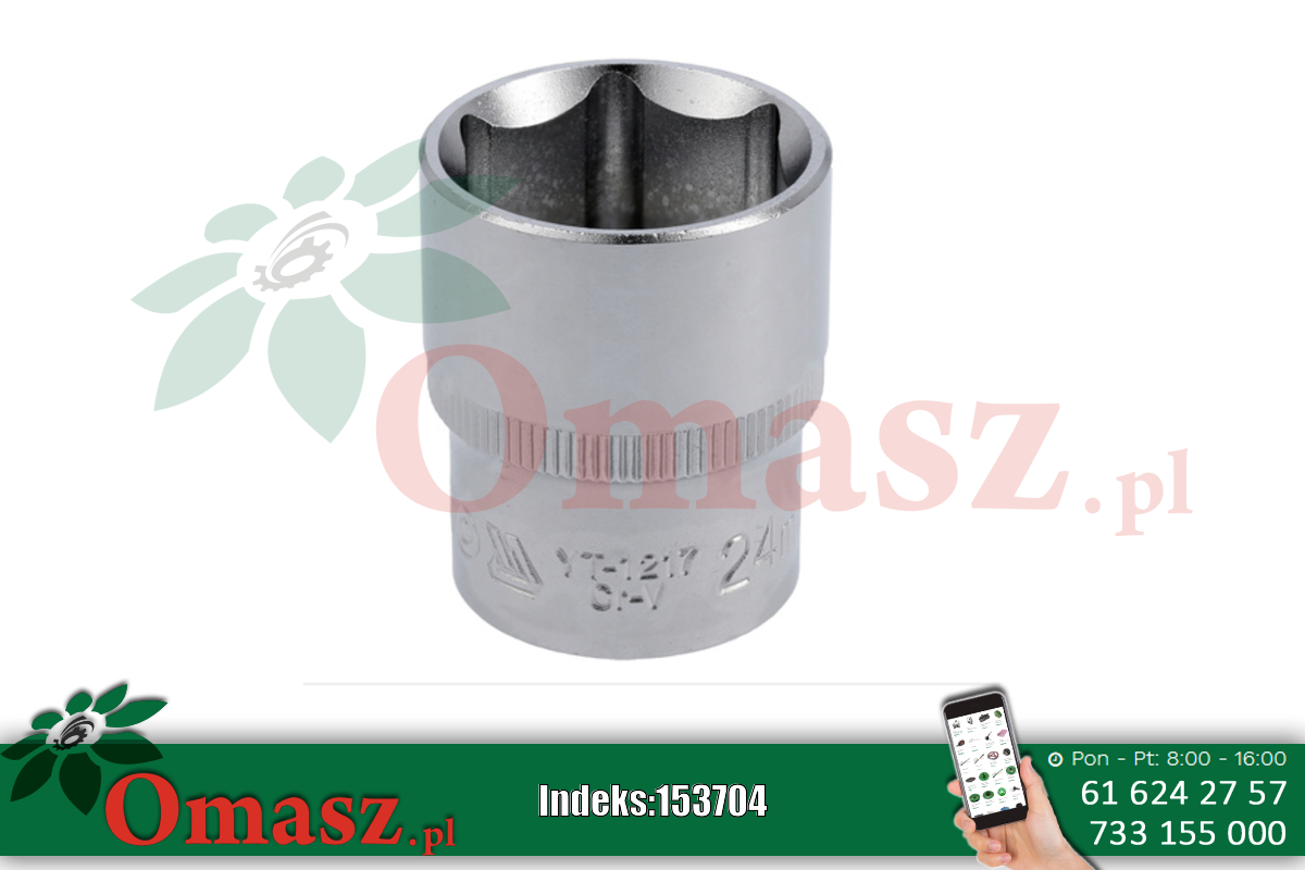 Nasadka sześciokątna krótka 1/2'' 24mm YT-1217 Yato