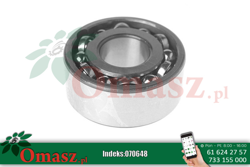 Łożysko 3305 25x62x25,4 kulkowe skośne dwurzędowe
