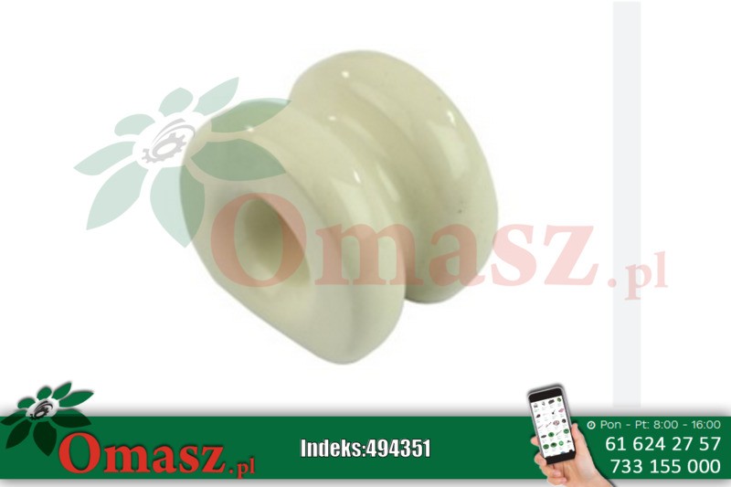 Oczko porcelanowe prowadzące sznurek Sipma Z-224/1, Deutz-Fahr 440