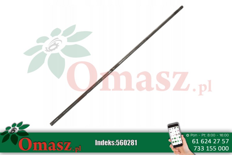 Oś prawa 176,5cm podajnika ślimakowego Bizon 5050040011