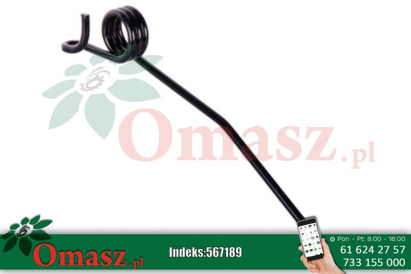 Palec sprężyna, nagarniacza motowideł John Deere Z20478